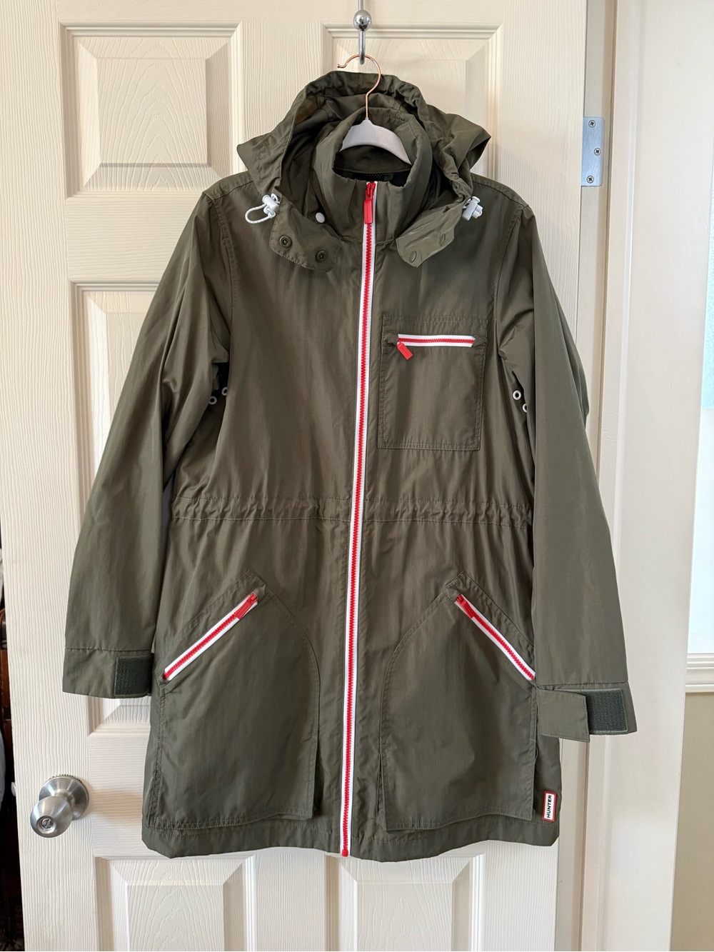 💚Hunter Raincoat/Rainshell Size Small in Army Green💚